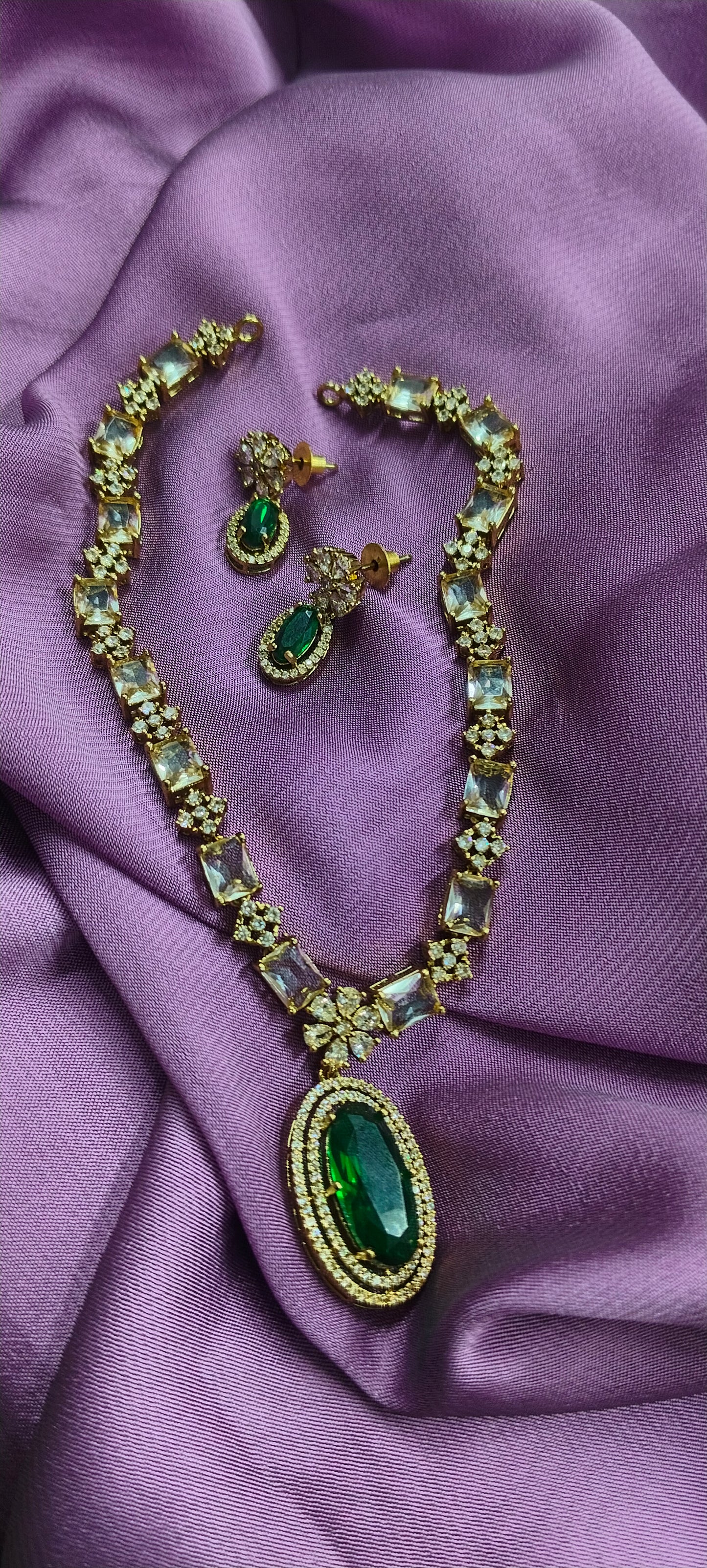 Mozonite jwellery set